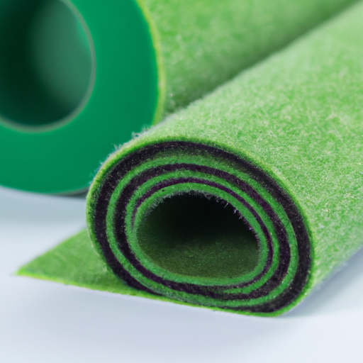 Polypropylene Needle Felt Self Adhesive Felt Strip Roll China High Quality Manufacturer, Green Felt Coated Fabric With Adhesive Backing China Good Manufacturer,