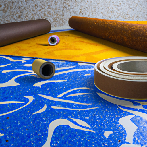 Peel and Stick Floor Coverings Polyester Felt Roll China Factory,