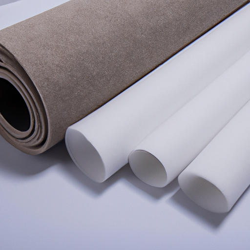 Chinese supplier of white self-adhesive felt roll pad, roof felt furniture roll pad,