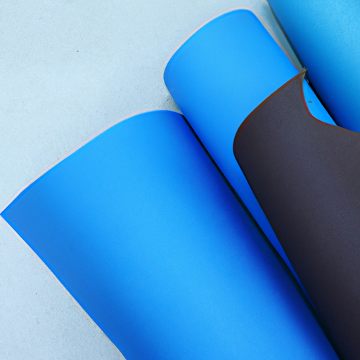 Blue felt rolls are used for liquid vinyl coating self-adhesive felt rolls for fabrics in Chinese factories,