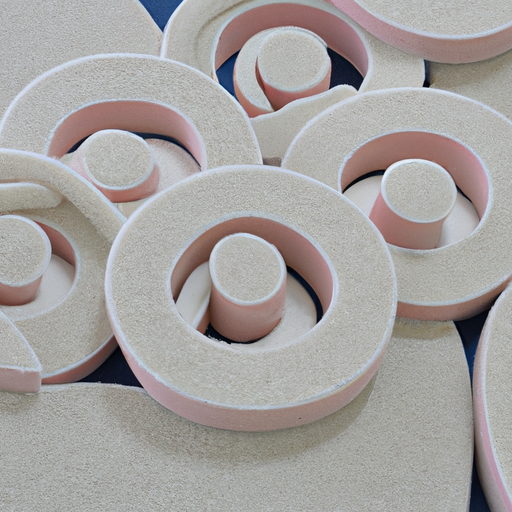 The floor protector for furniture legs is made of felt polyester felt rolls in a Chinese factory,