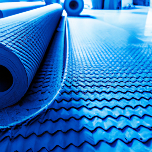 Blue plastic floor protection heavy-duty felt roll OEM processing in Chinese factory,