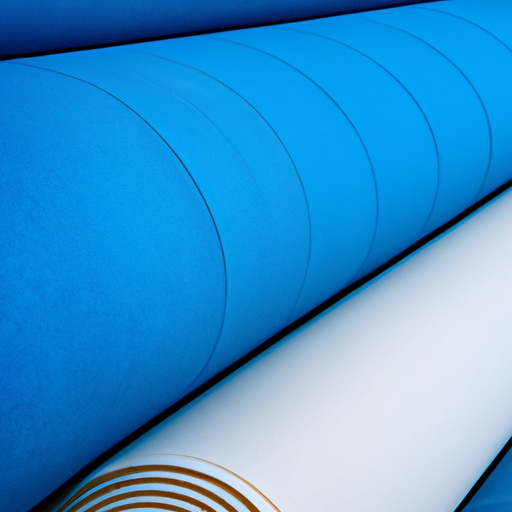 Polyurethane fabric coated adhesive felt rolls manufactured in Chinese factories,