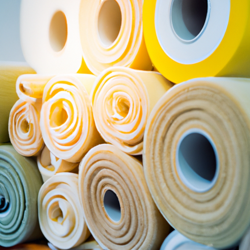 Ecological felt, recycled plastic, and adhesive backing felt rolls are OEM processed by a Chinese factory,