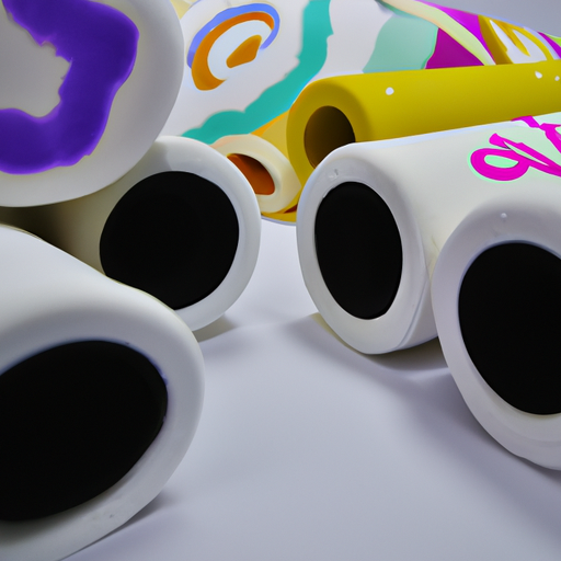 Made in China, self adhesive felt rolls are coated with heat setting acrylic paint on white fabrics,