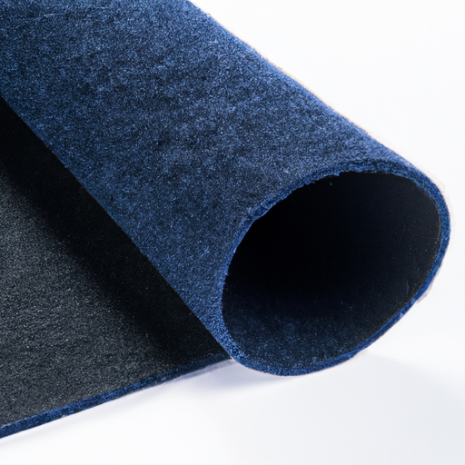 Black and blue fabrics, acoustic wool felt, roll adhesive felt, high-quality factory in China,