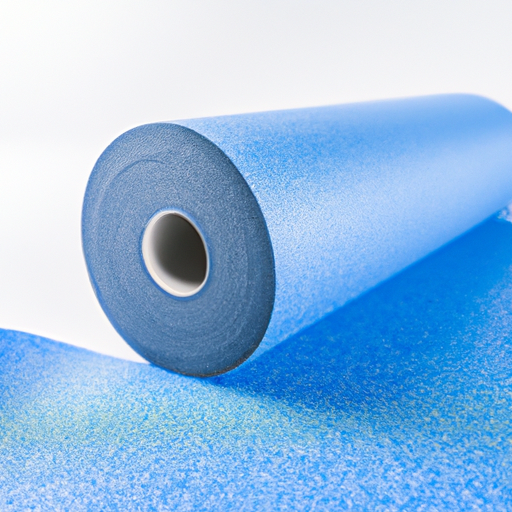 Blue floor protective coating fabric, self-adhesive felt roll, produced and manufactured by a Chinese factory