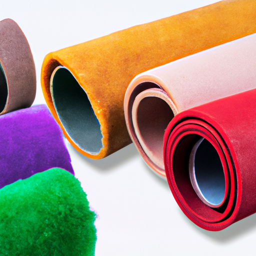 Durable felt and synthetic material self-adhesive felt rolls are manufactured in Chinese factories,