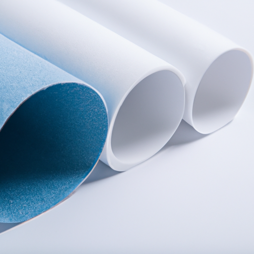 White blue wool coated fabric, self-adhesive felt roll, OEM processing by Chinese factory