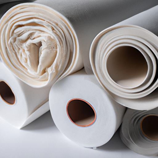 Chinese high-quality and cheap thick felt rolls with adhesive backing are used to protect staircase carpets during painting,