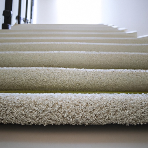 The best anti slip white felt roll staircase carpet cover made in China with the best felt technology,