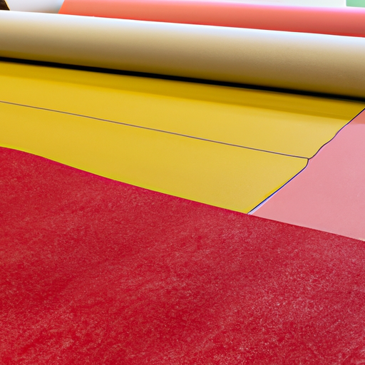 China's cheap vinyl floor roll dance adhesive felt roll process,