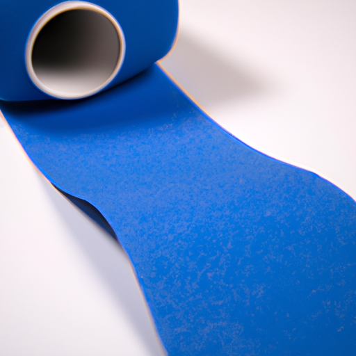 China Cheapest Blue Self Adhesive Felt Leaning On A Roll