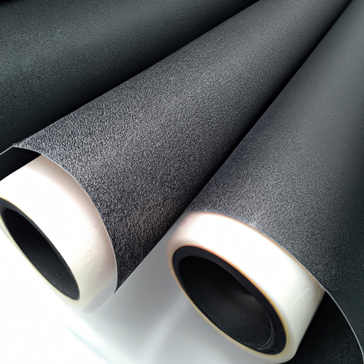 Black felt rubber roller with white plastic lamination China top grade manufacturers