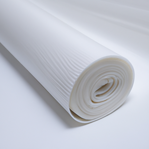 White Rubberized Stair Protection Fleece Fabric Roll China Manufacturer