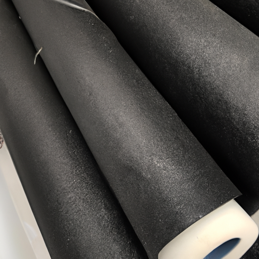 Black felt rubber roller with white plastic lamination China top grade manufacturers