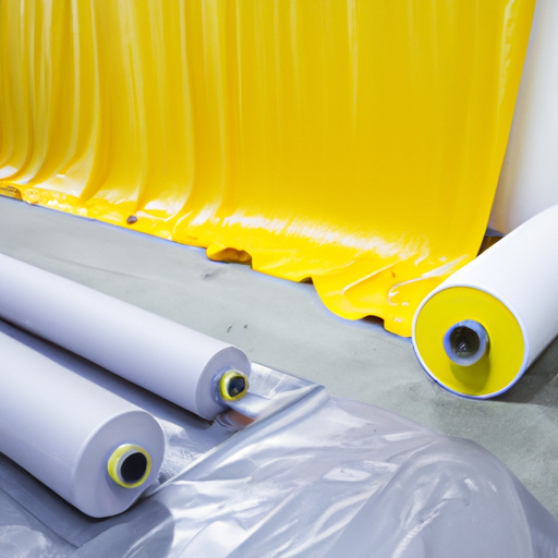 Paint protection felt roll ground protection film roll and spring roll China good factory