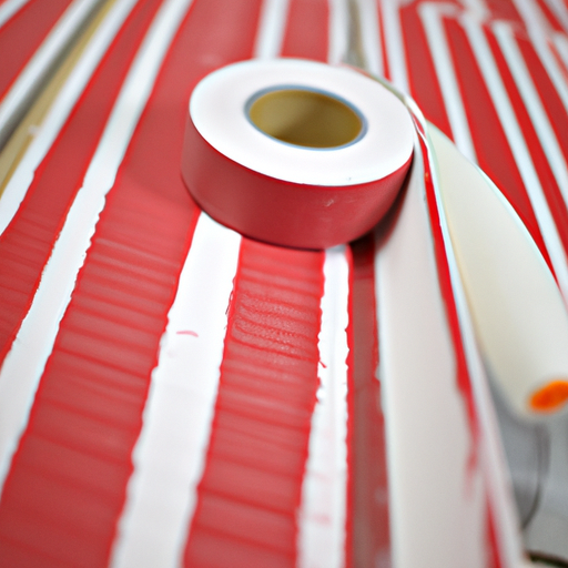 China factory manufacture painters tape linoleum roll with roller, no sanding required