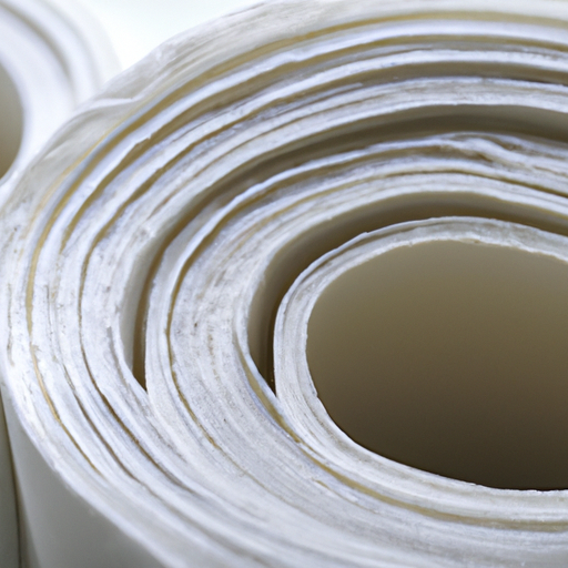 White protective floor felt rolls with adhesive residue China high-grade factory