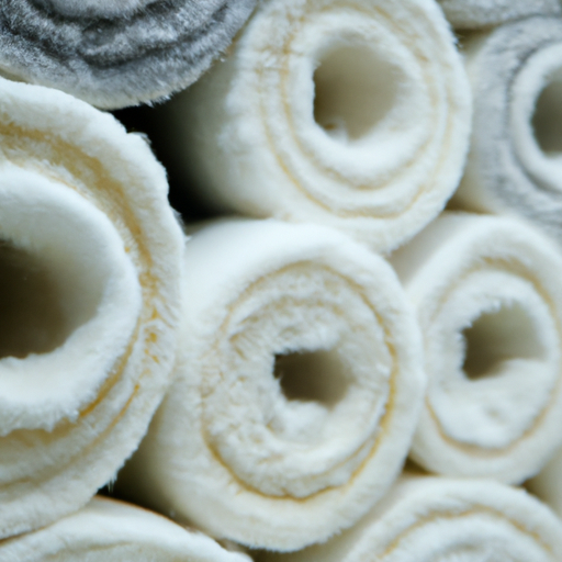 White felt, wool rolls made of paint covered fabric made by high quality manufacturer