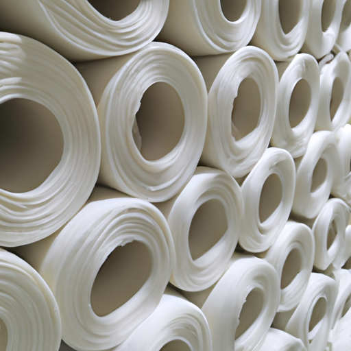 White rubber felt processing factory for building protection areas, polyester felt rolls Home Depot