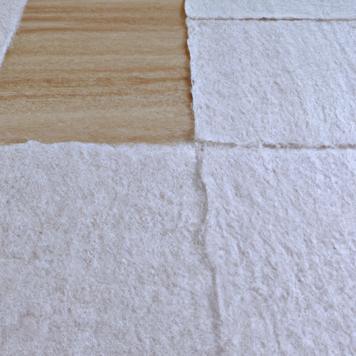 Non woven wool laminated white PE coating for wooden floor cheap manufacturer