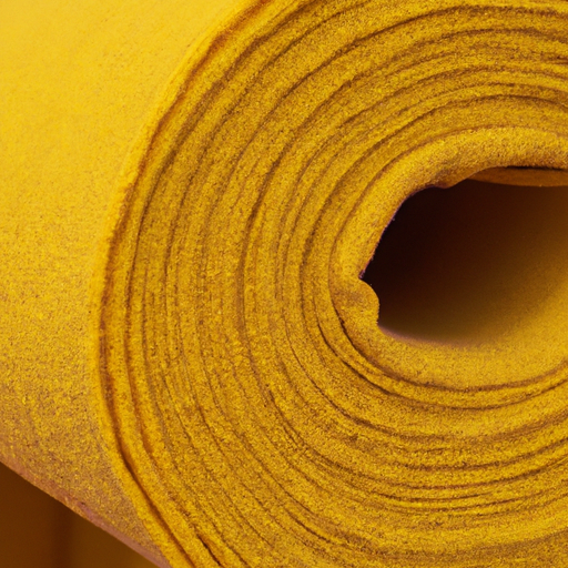 China factory made durable wool coated painter's felt roll yellow