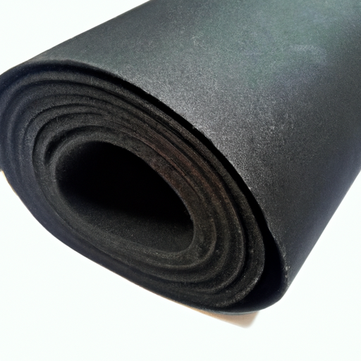 Black fabric environmentally friendly non-toxic adhesive felt roll made by high quality manufacturer