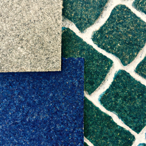 China factory made blue, white, green self-adhesive protective carpet pad to stick on tile floor