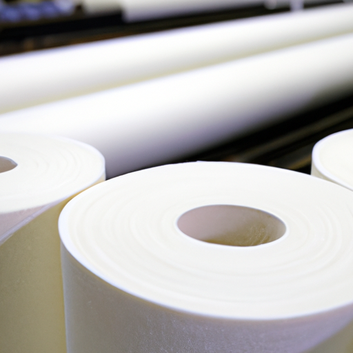 Best production factory for white adhesive felt rolls for building protection mats