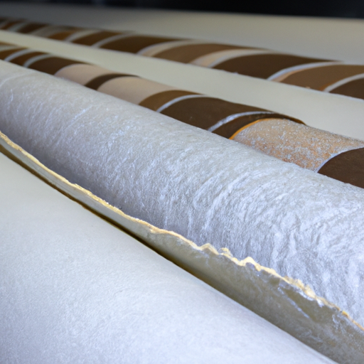 China factory manufactures self-adhesive felt rolls for surface floor protection inverted over carpet