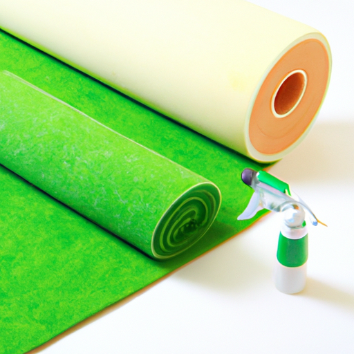 Felt Spray Glue Self Adhesive Green Felt Roll China High Quality Manufacturer, China Factory Made Non Woven Wool Felt Anti Slip Coating,